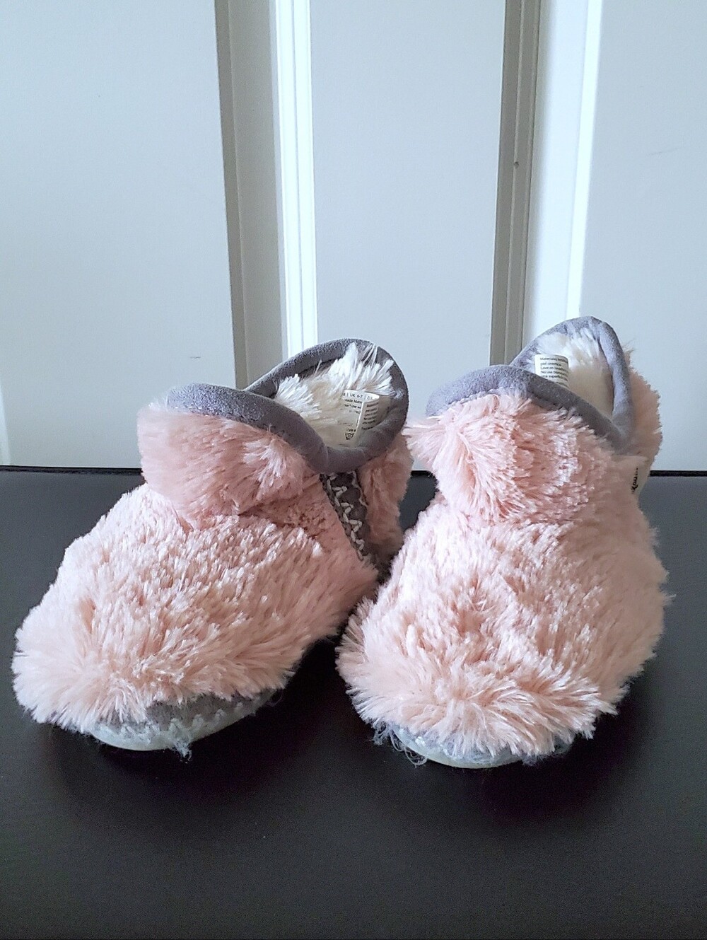Dearfoams Little Girl's Indoor/Outdoor Slip-On Bootie Slippers